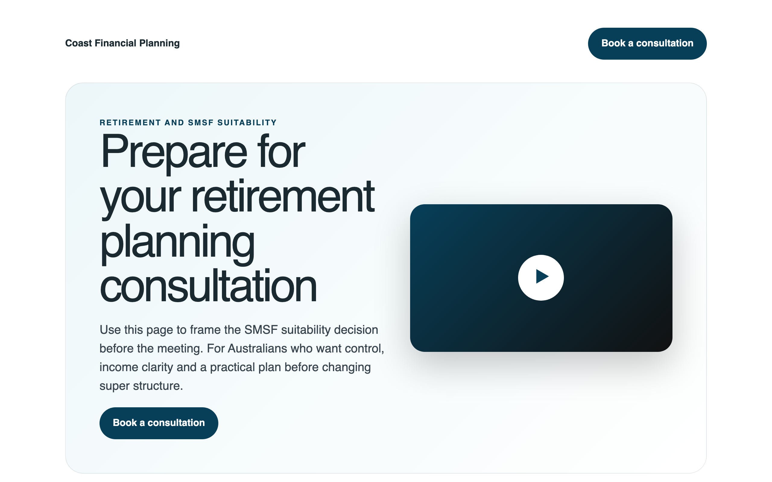 Confirmation page preview