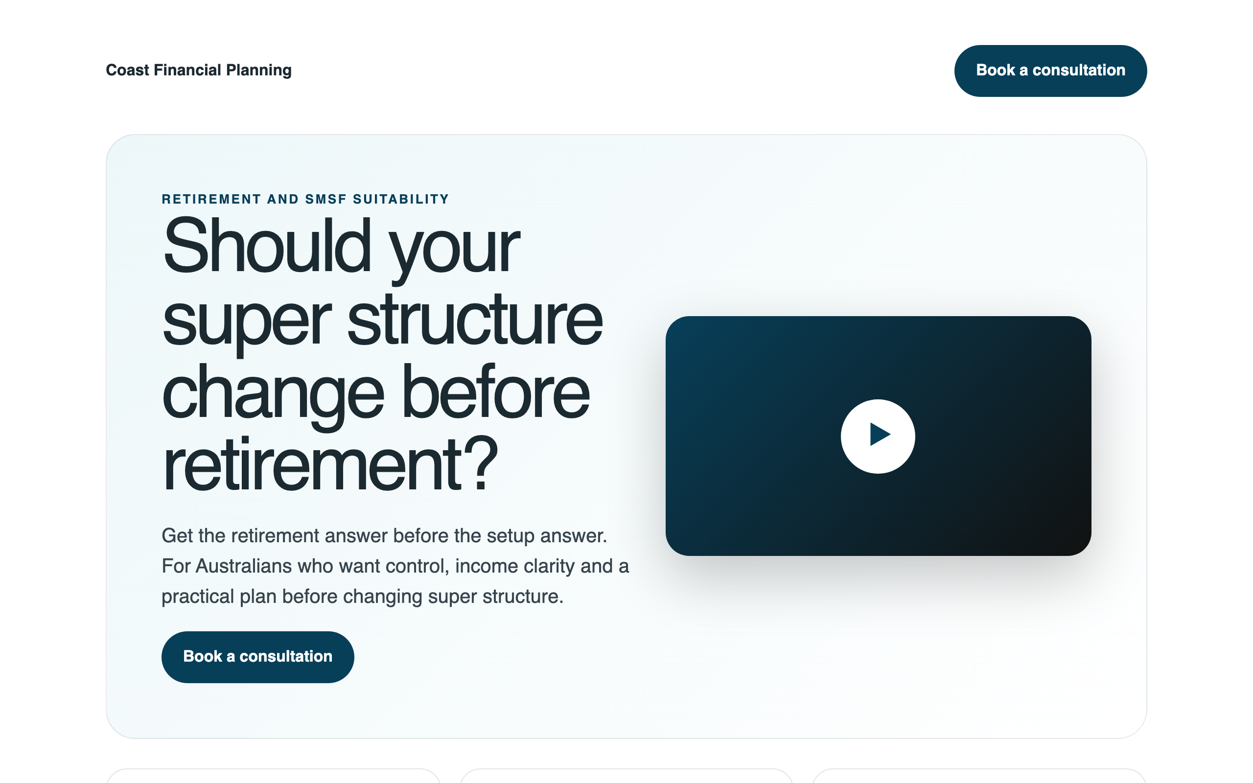 Landing page preview